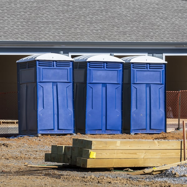 how can i report damages or issues with the portable restrooms during my rental period in Cayuga Heights